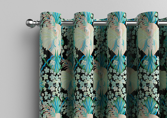 Faded Glamour, Absinthe Black - Made To Measure Curtains - Image 12